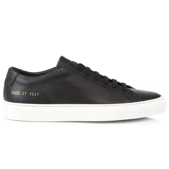 - Common Projects Original Achilles Low Top Sneakers Black/White Women's 9… - Picture 8 of 9